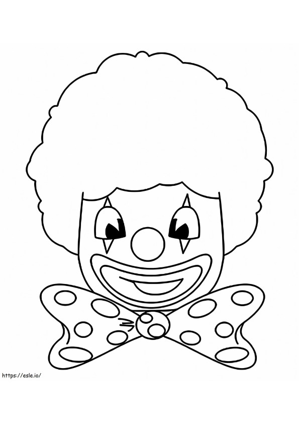 Coloriage Clown drôle à imprimer dessin