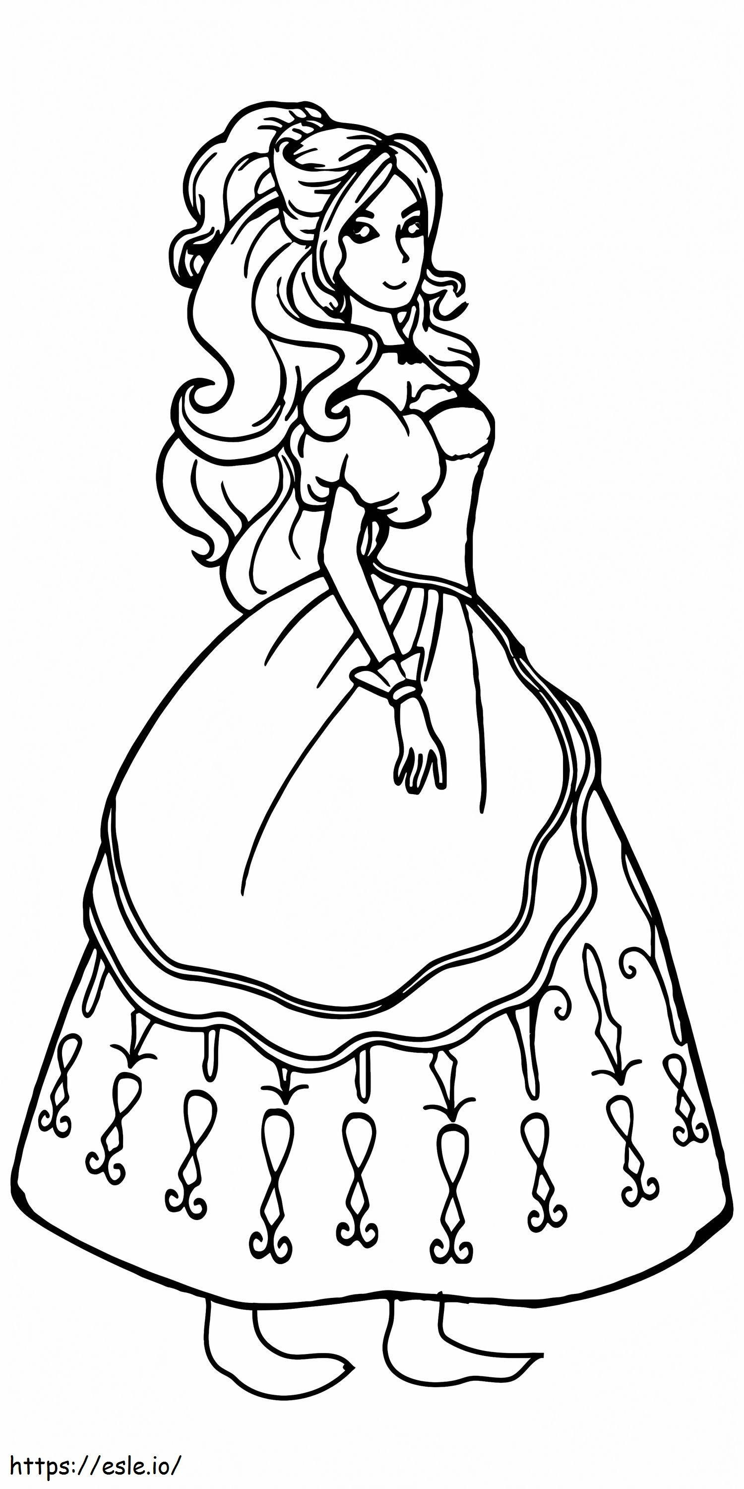 Princess And The Pea Printable 3 coloring page