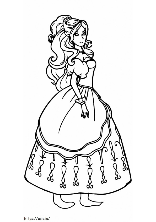 La Princesa Y El Guisante Imprimibles 3 para colorear