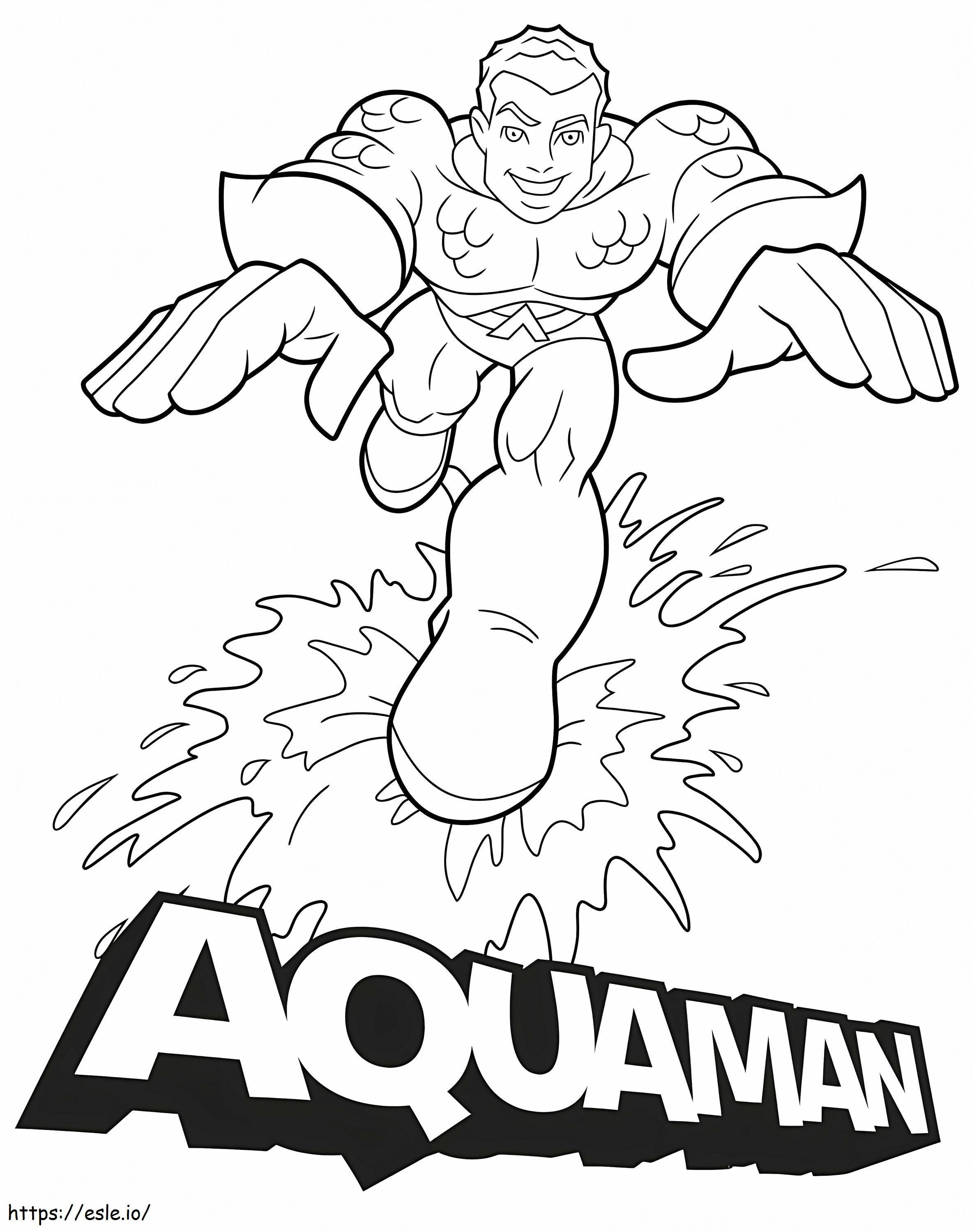Aquaman 12 para colorir