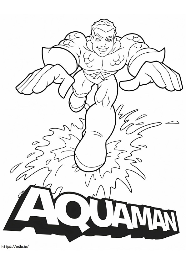 Aquaman 12 kleurplaat