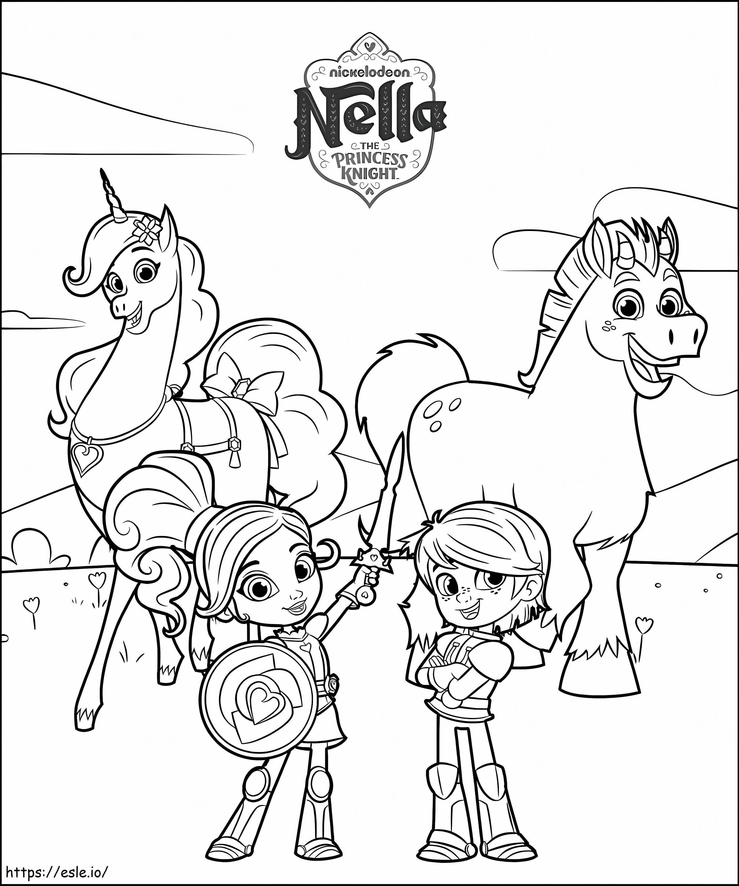 Nella The Princess Knight 1 coloring page