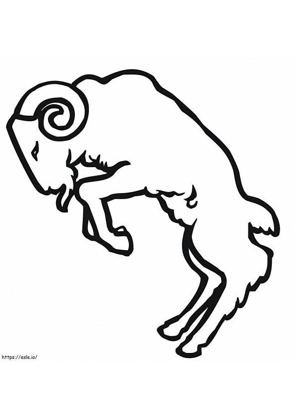 Butting Ram coloring page