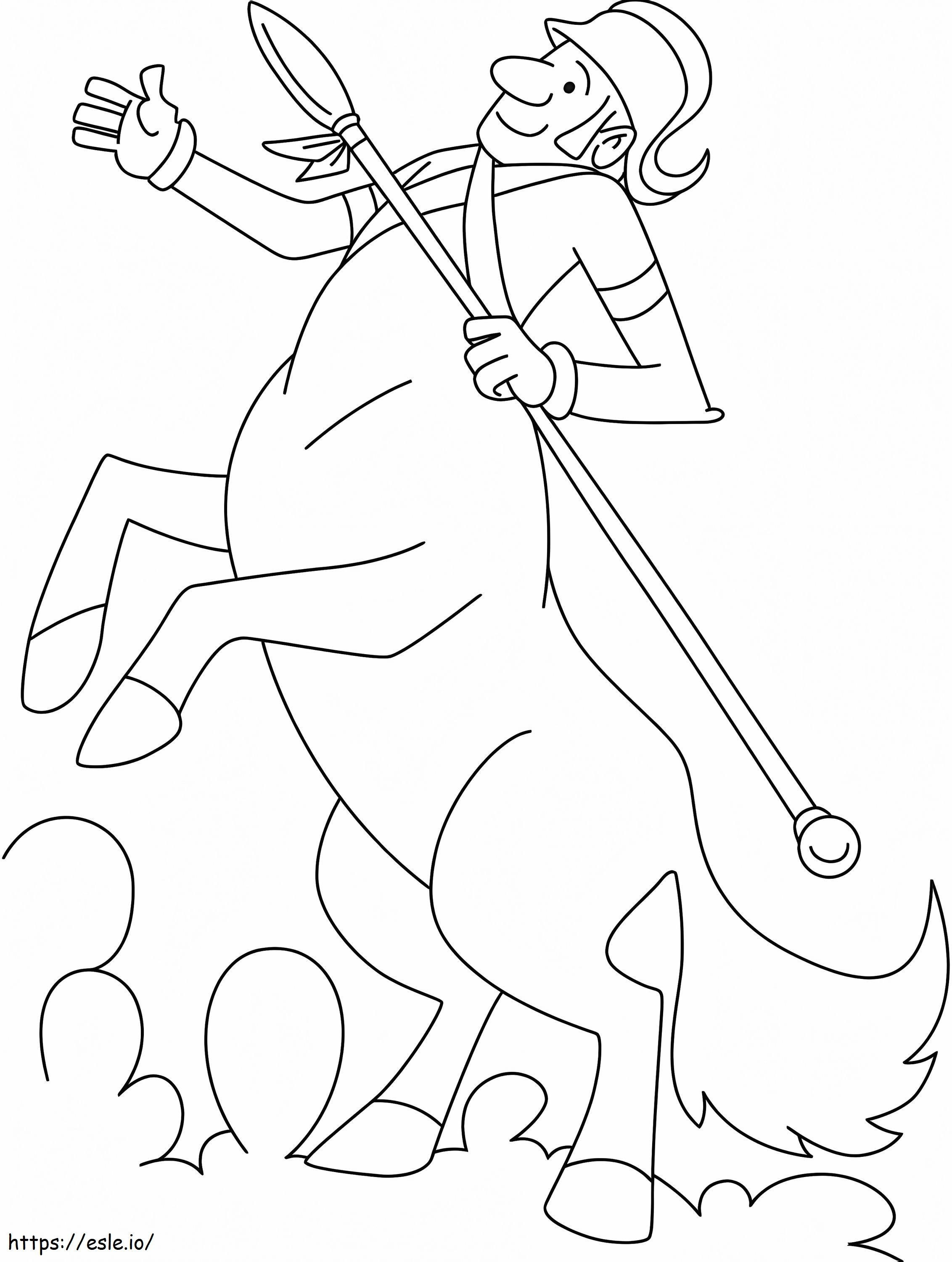 Kreskówka Centaur kolorowanka
