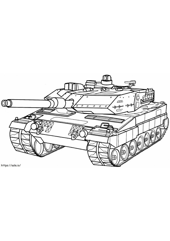 1543625627 Army Army Tank de colorat gratuit de colorat