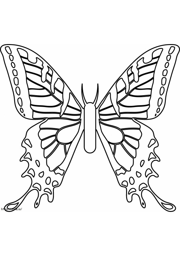 Coloriage Papillon fantôme à écailles à imprimer dessin