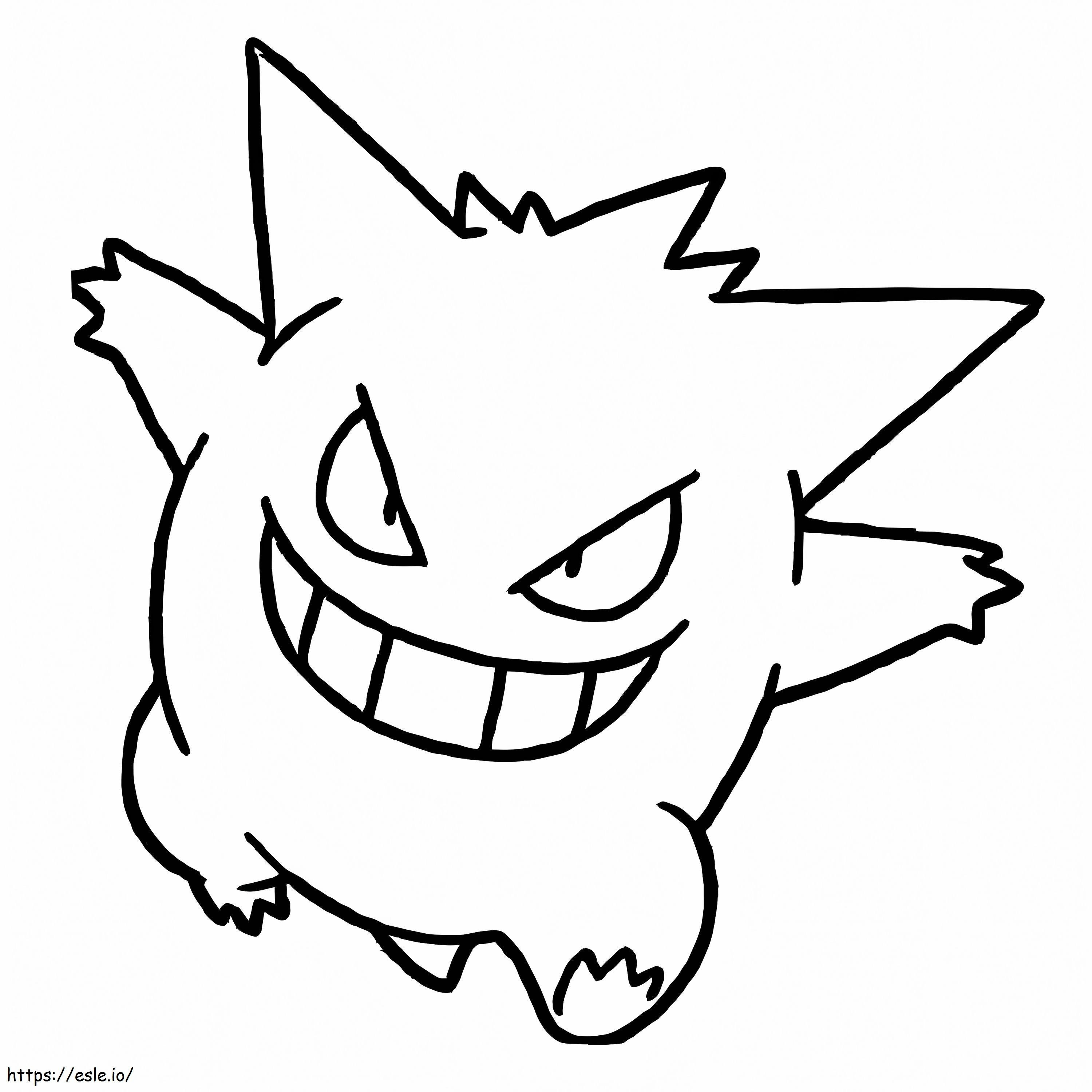 Pokémon Gengar 1 ausmalbilder