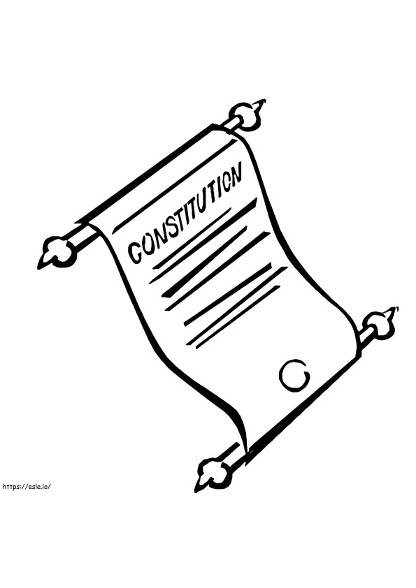 Coloriage Constitution à imprimer dessin