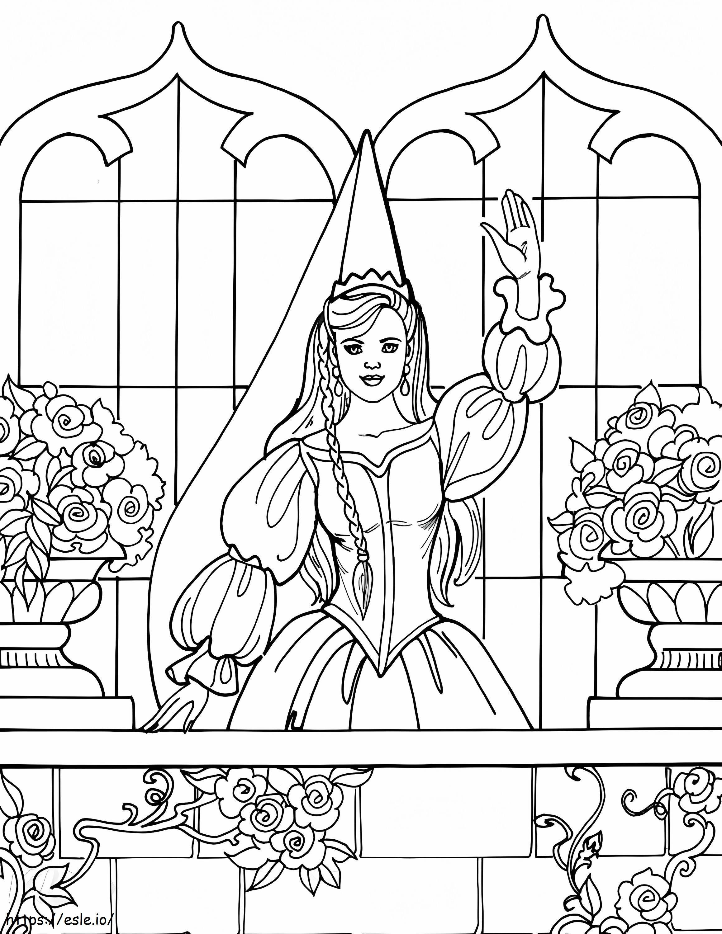 Księżniczka Leonora 2 kolorowanka