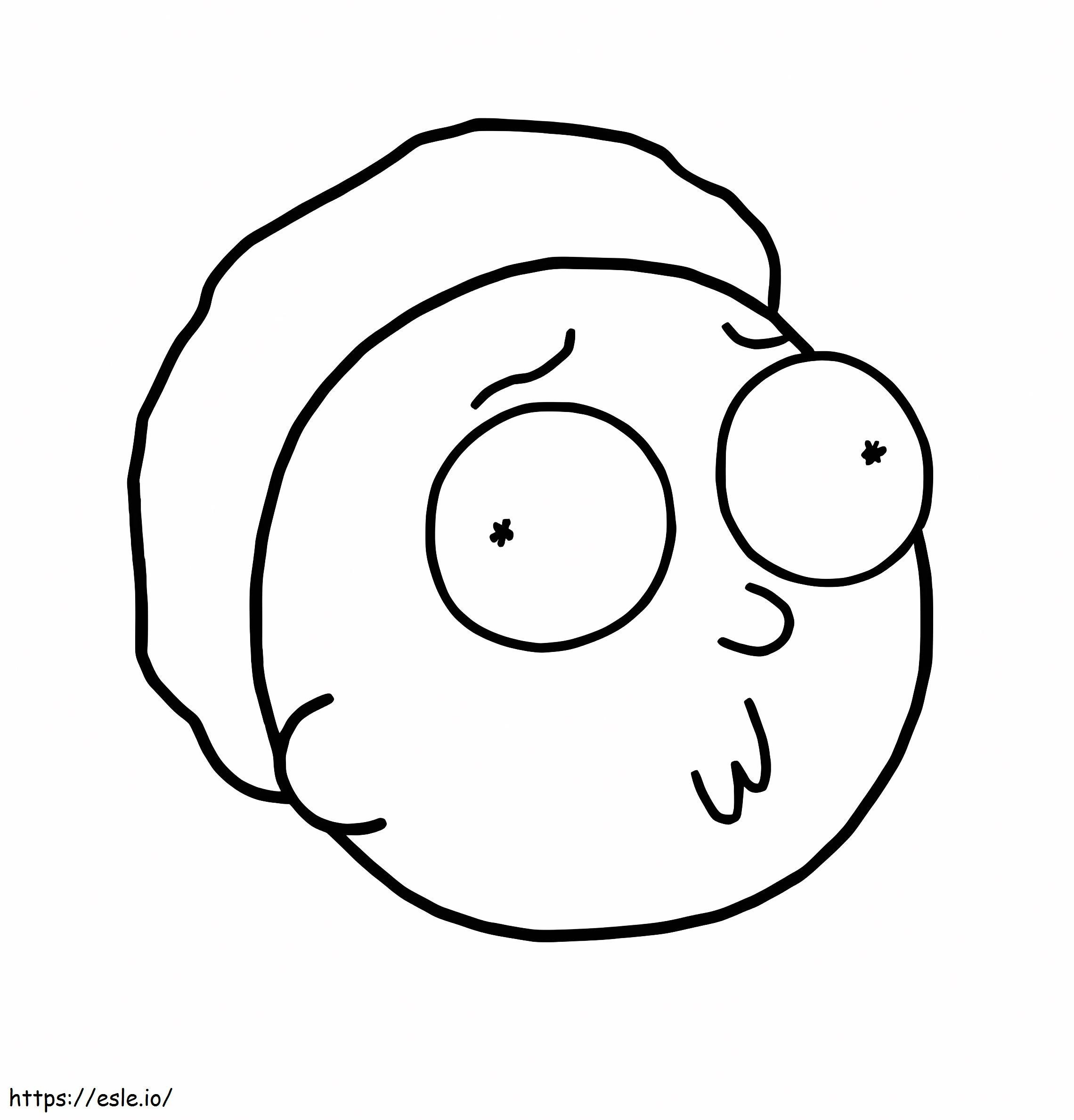 Morty-Gesicht ausmalbilder