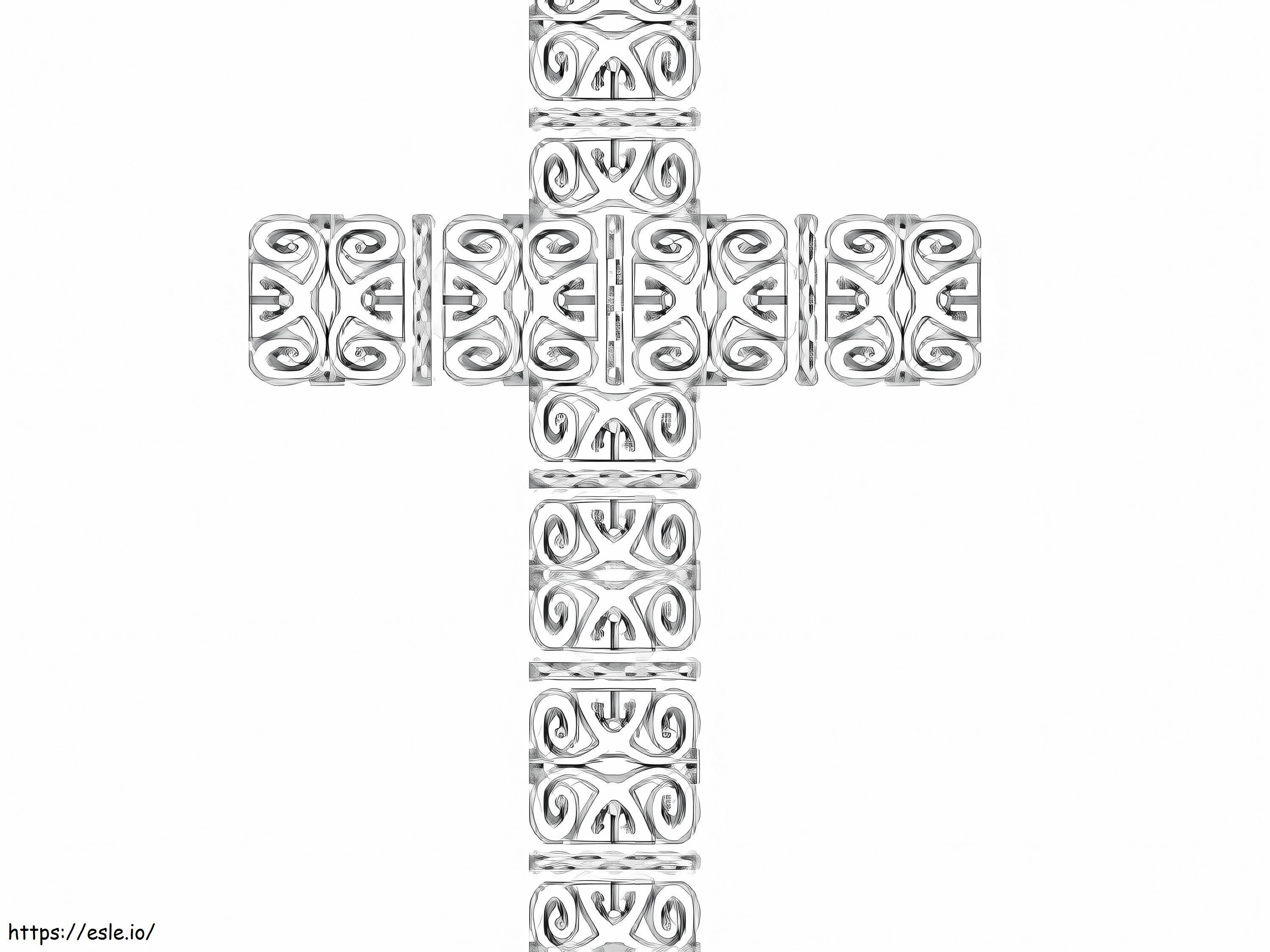 The Cross Is For Adults Coloring Page