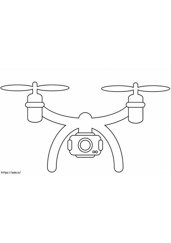 Coloriage Drone facile à imprimer dessin
