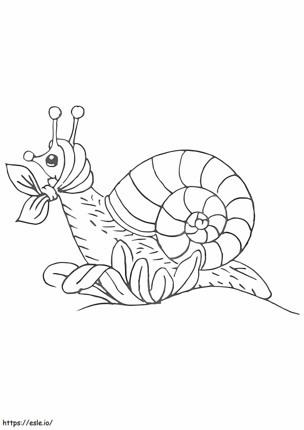 Printable Snail coloring page