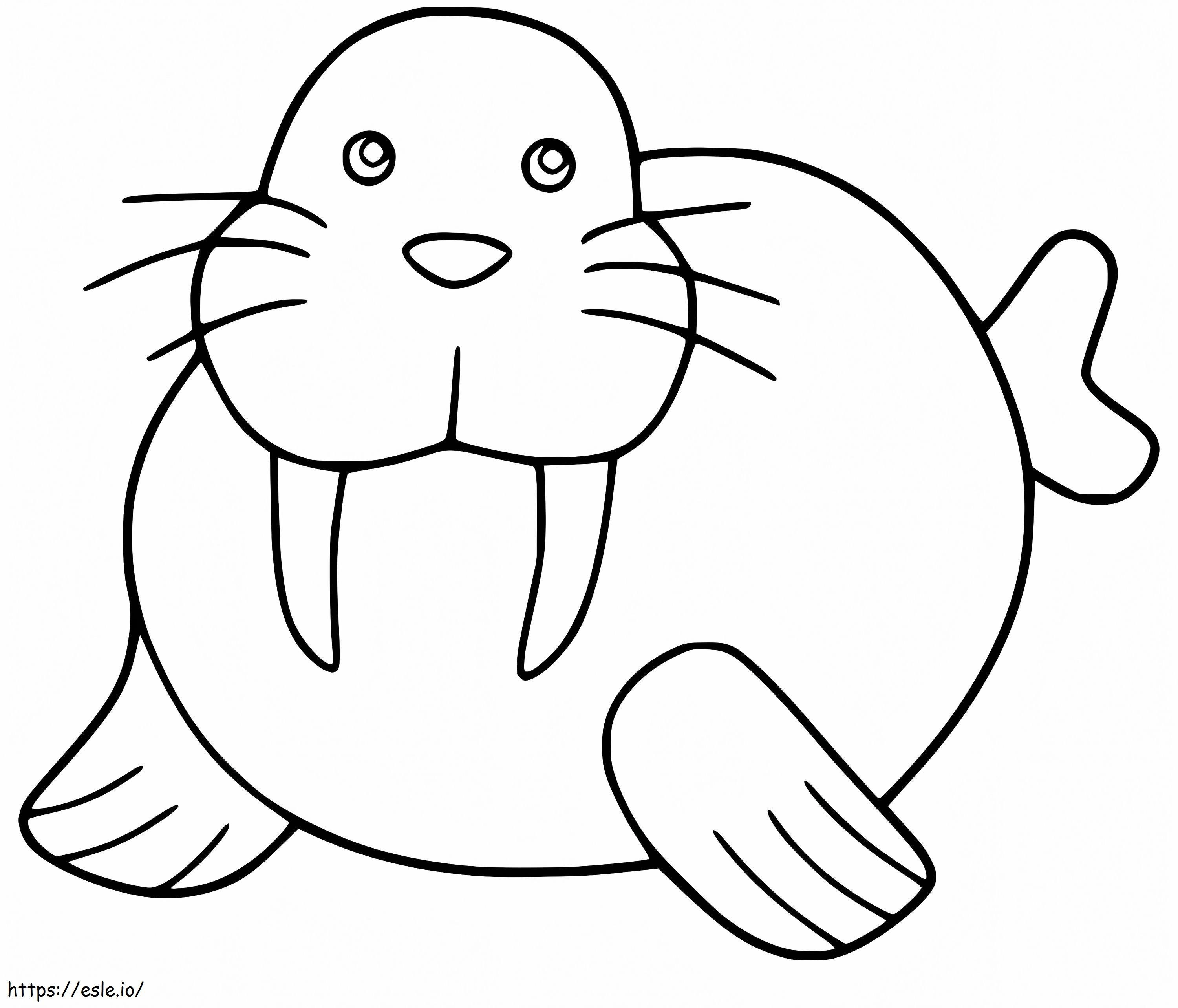 Walrus 6 coloring page
