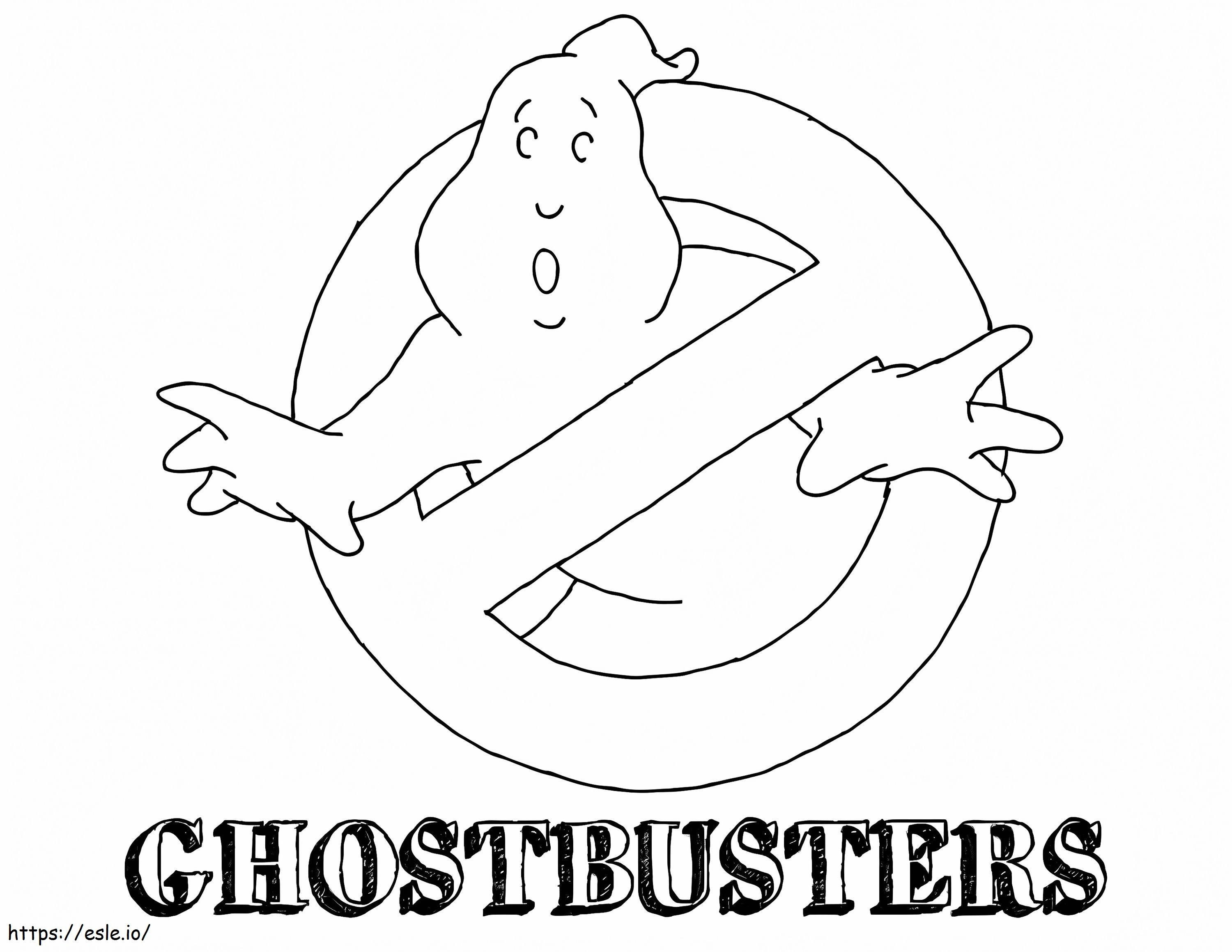 Ghostbusters-logon piirustus värityskuva