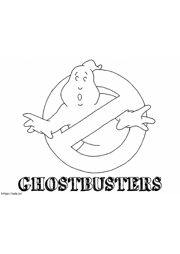 Ghostbusters-logon piirustus värityskuva