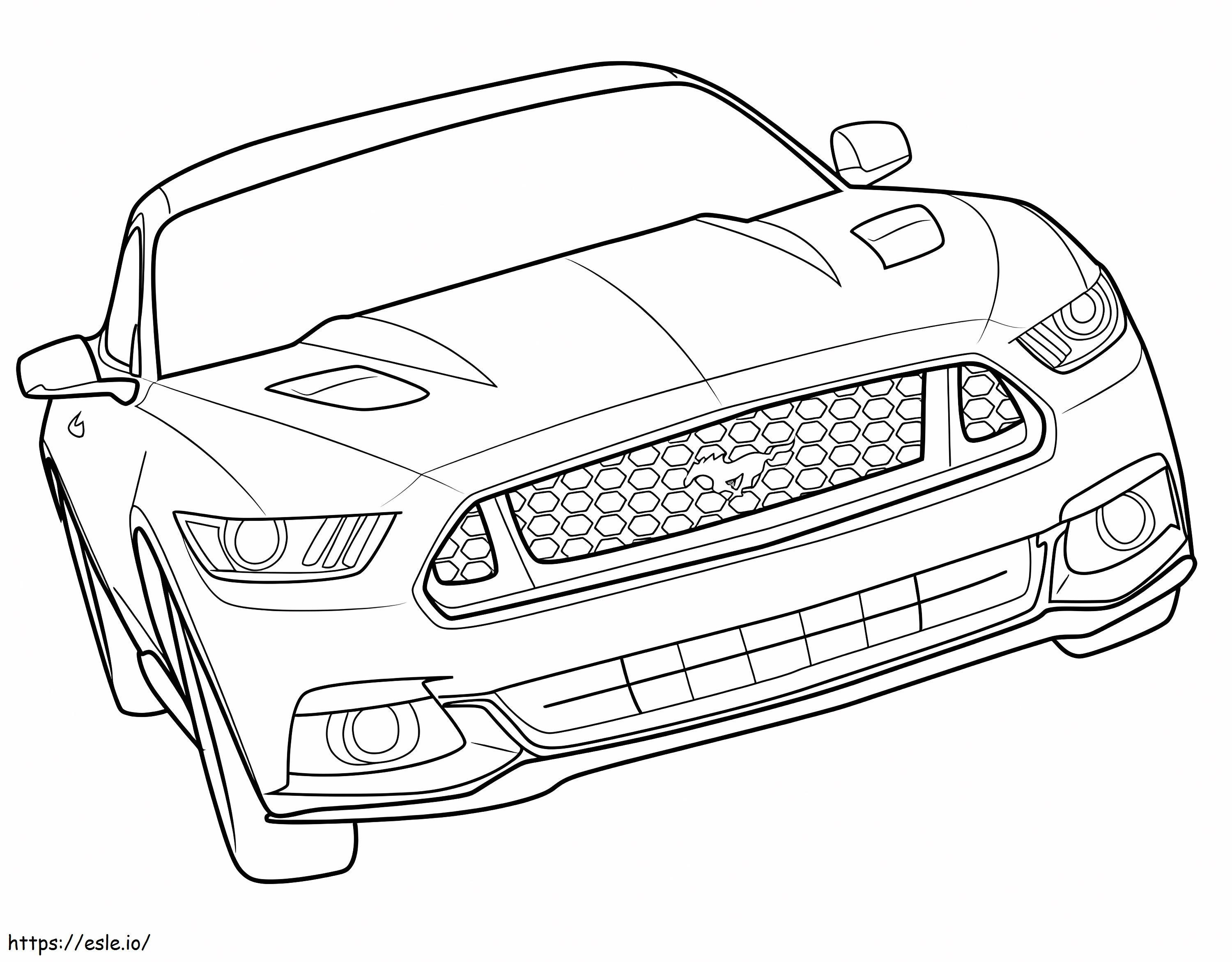 Coloriage Ford Mustang imprimable gratuitement à imprimer dessin