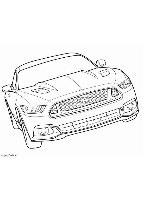 Coloriage Ford Mustang imprimable gratuitement à imprimer dessin