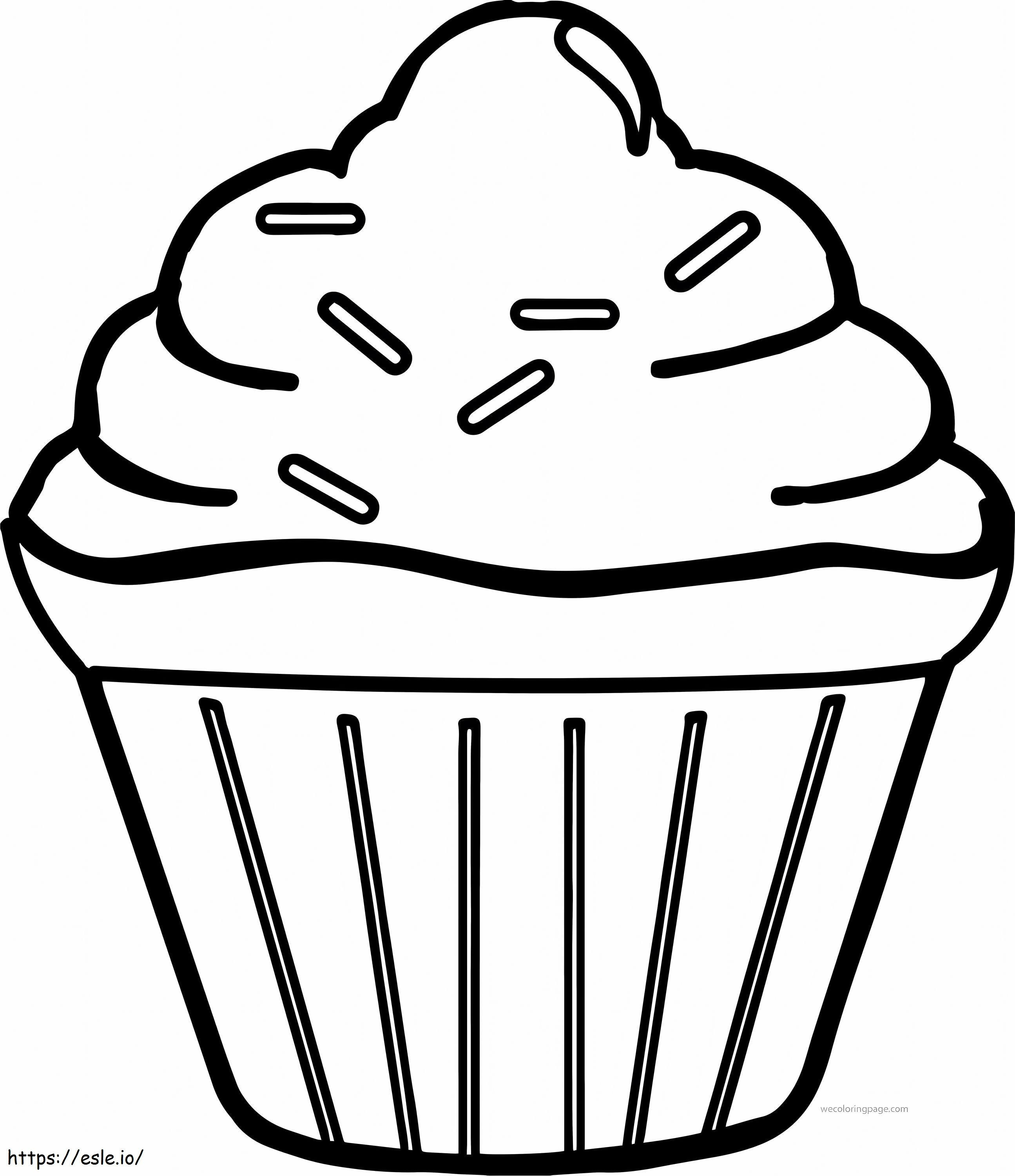 Easy Cake Food Scaled coloring page