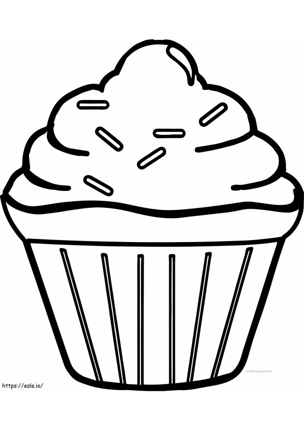 Easy Cake Food Scaled coloring page