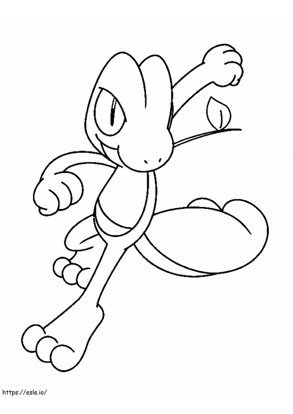 Pokémon Treecko para impressão grátis para colorir