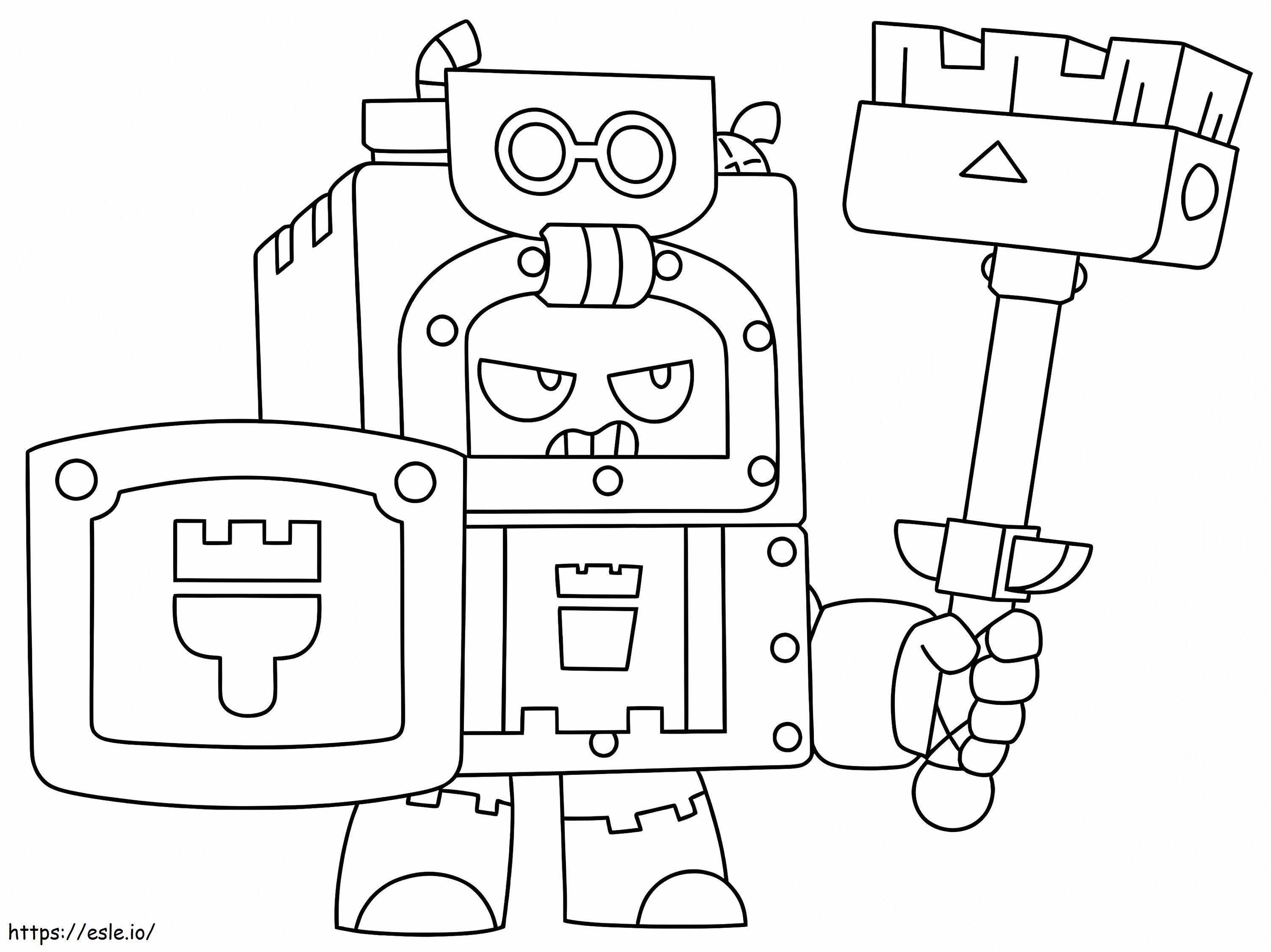 Ash Brawl Stars 8 coloring page