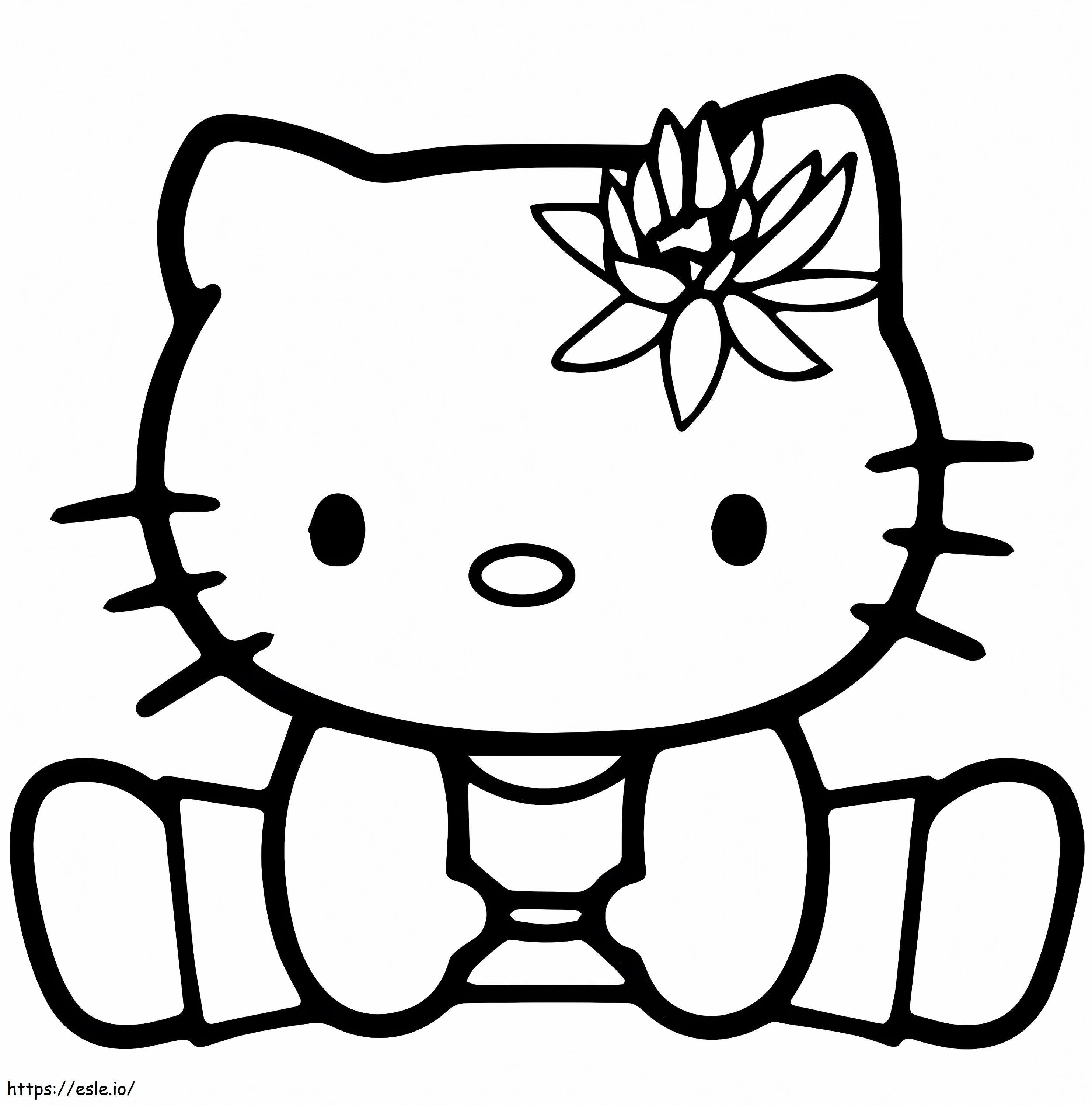 Hello Kitty Gymnastics coloring page