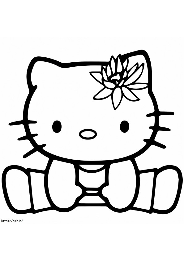 Hello Kitty Jimnastik boyama