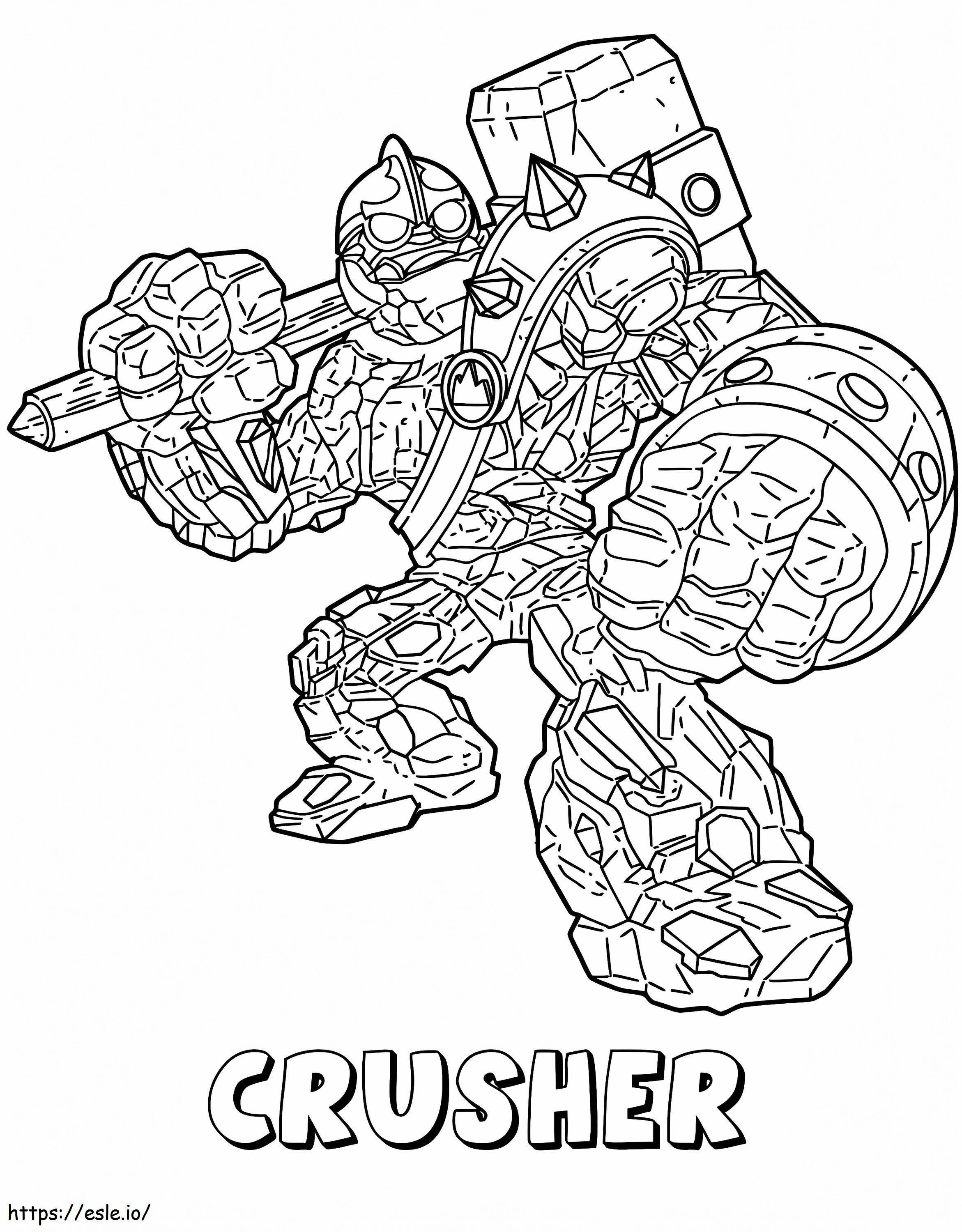 Crusher a Skylander Giantsben kifestő