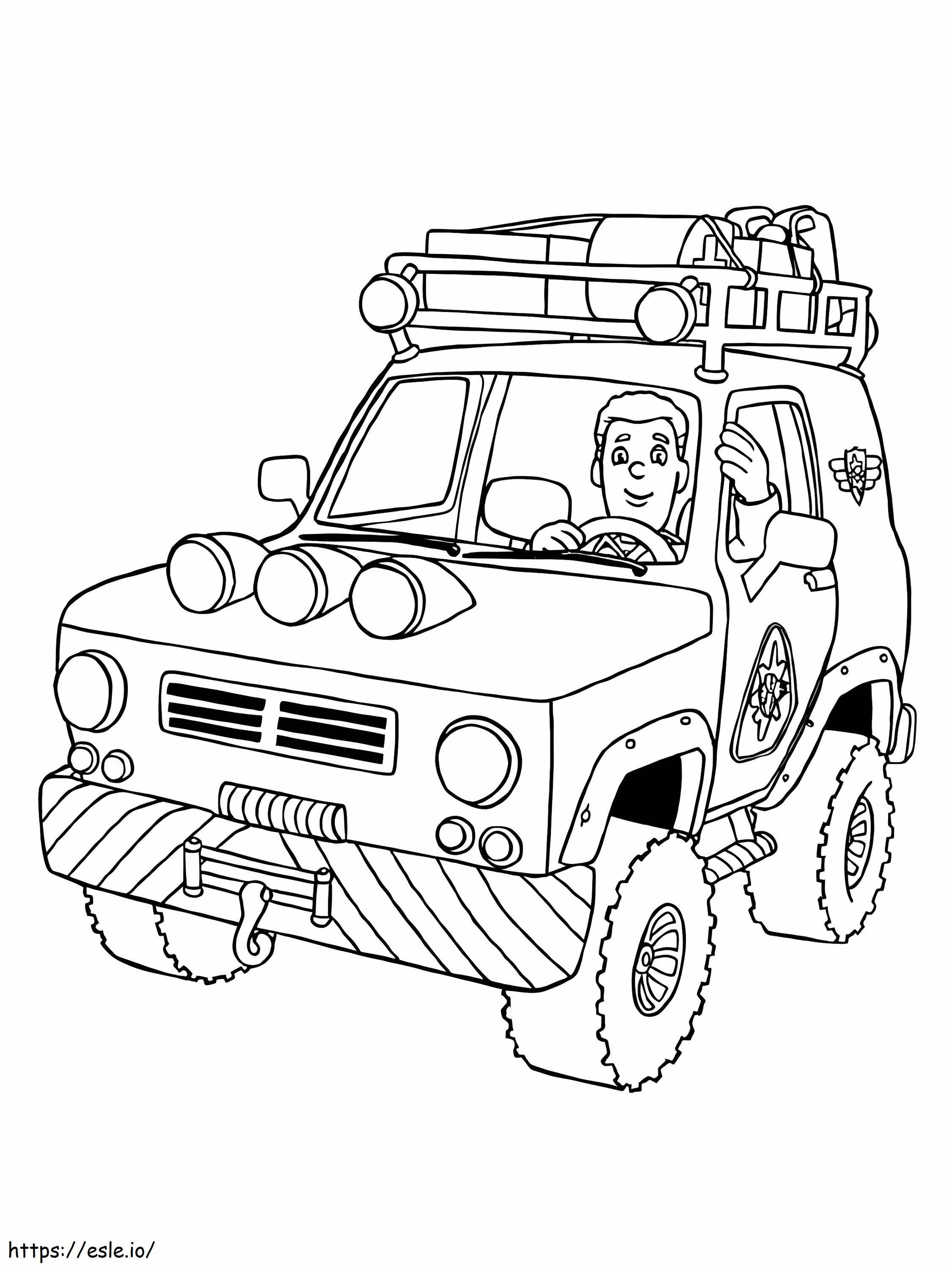 Ben Hopper In Car coloring page