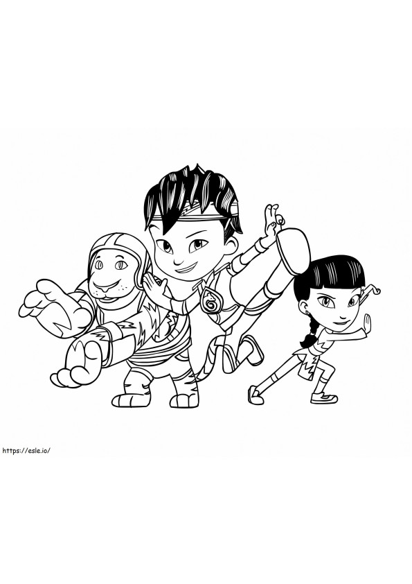 Characters From Kody Kapow coloring page