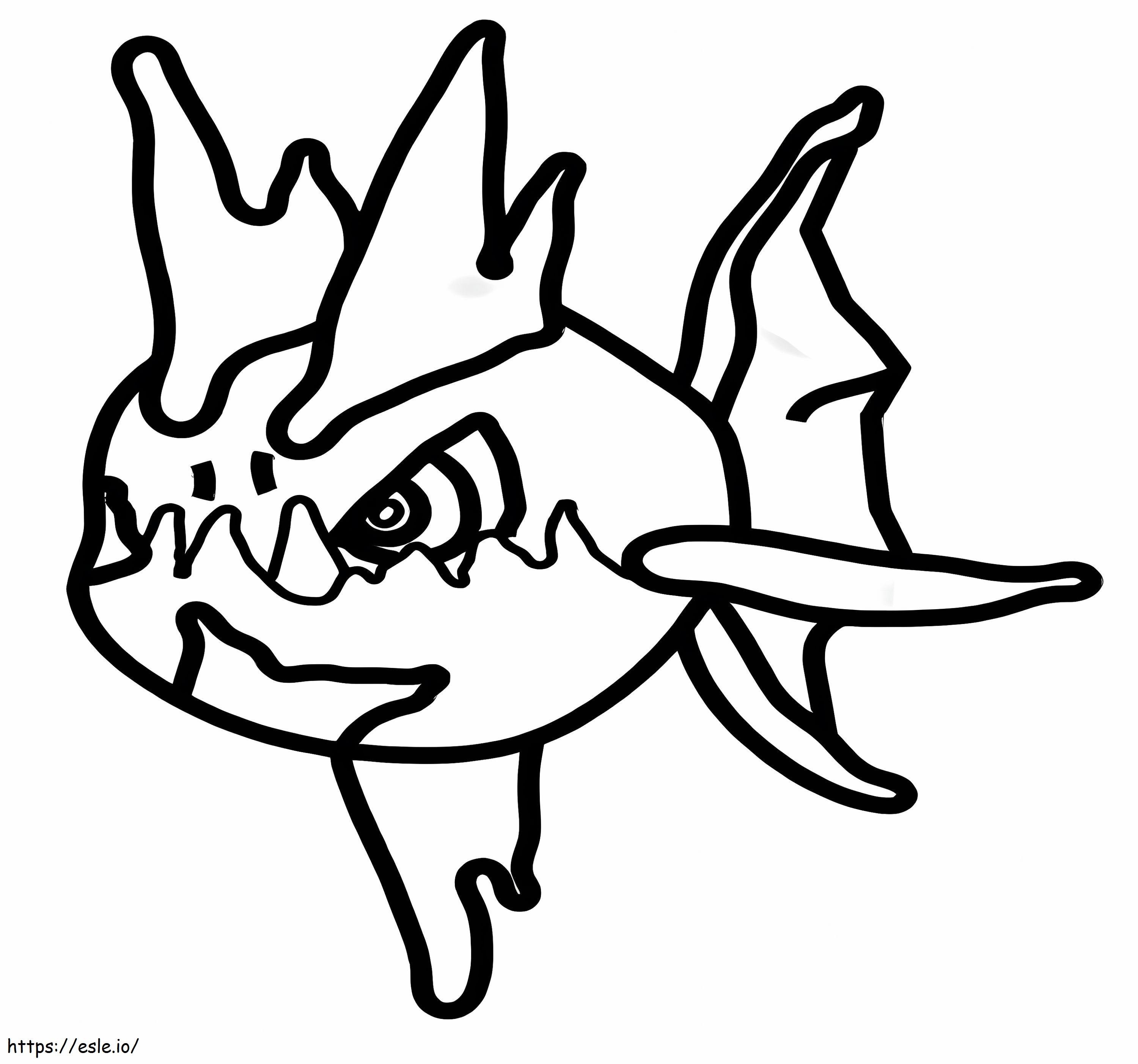 Printable Caravanha Pokemon coloring page