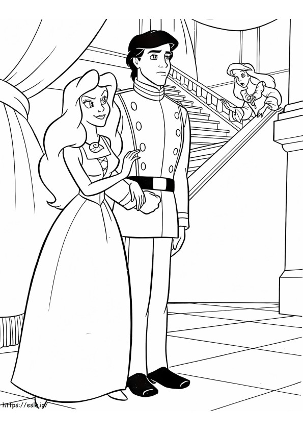 Well Ariel coloring page