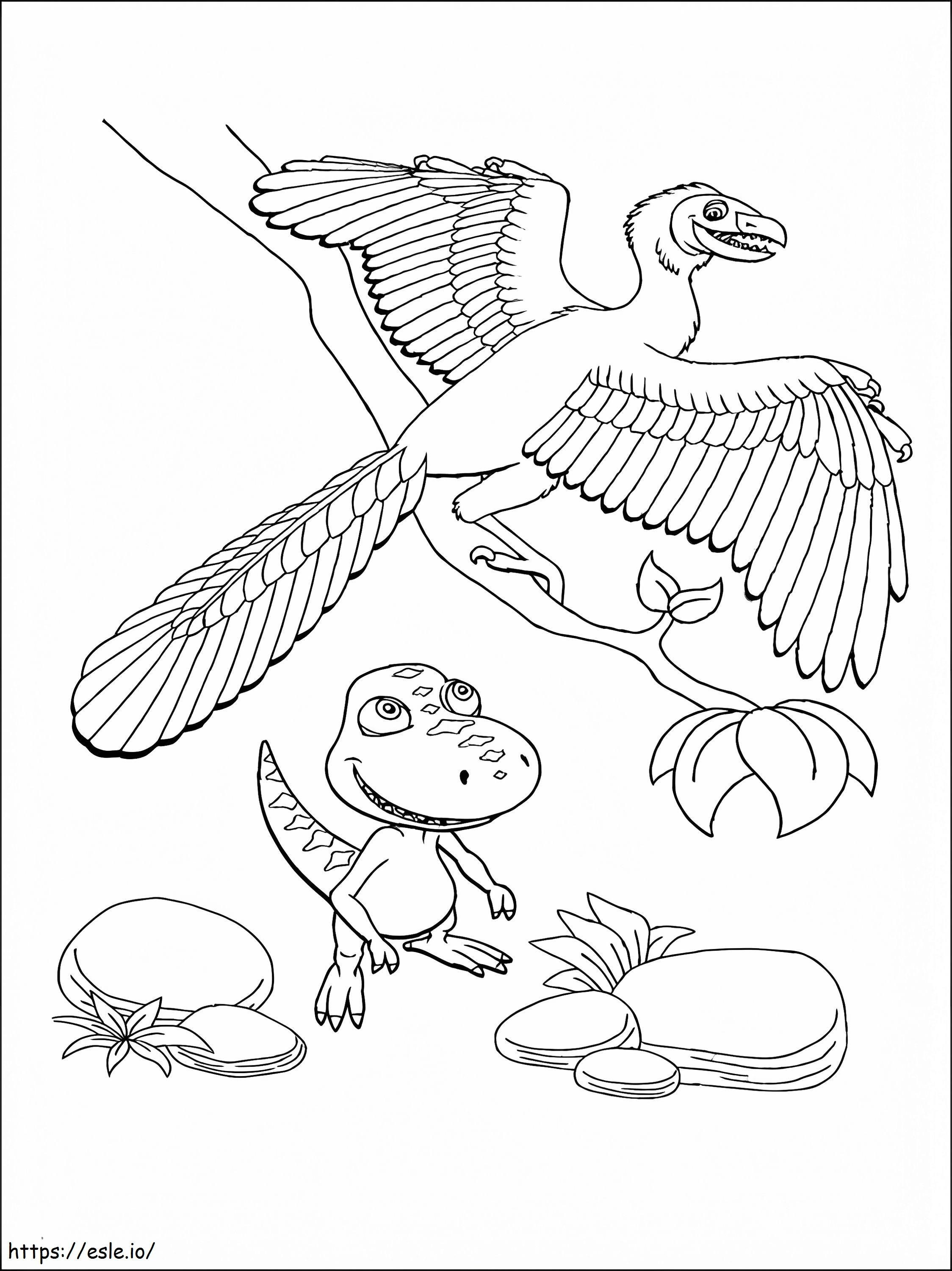 Dinosaur Flight coloring page