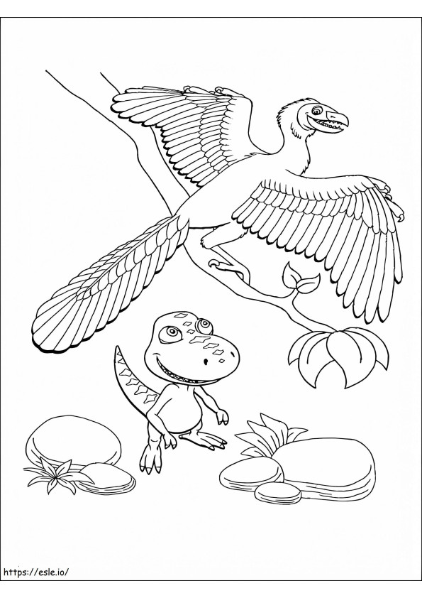 Dinosaur Flight coloring page
