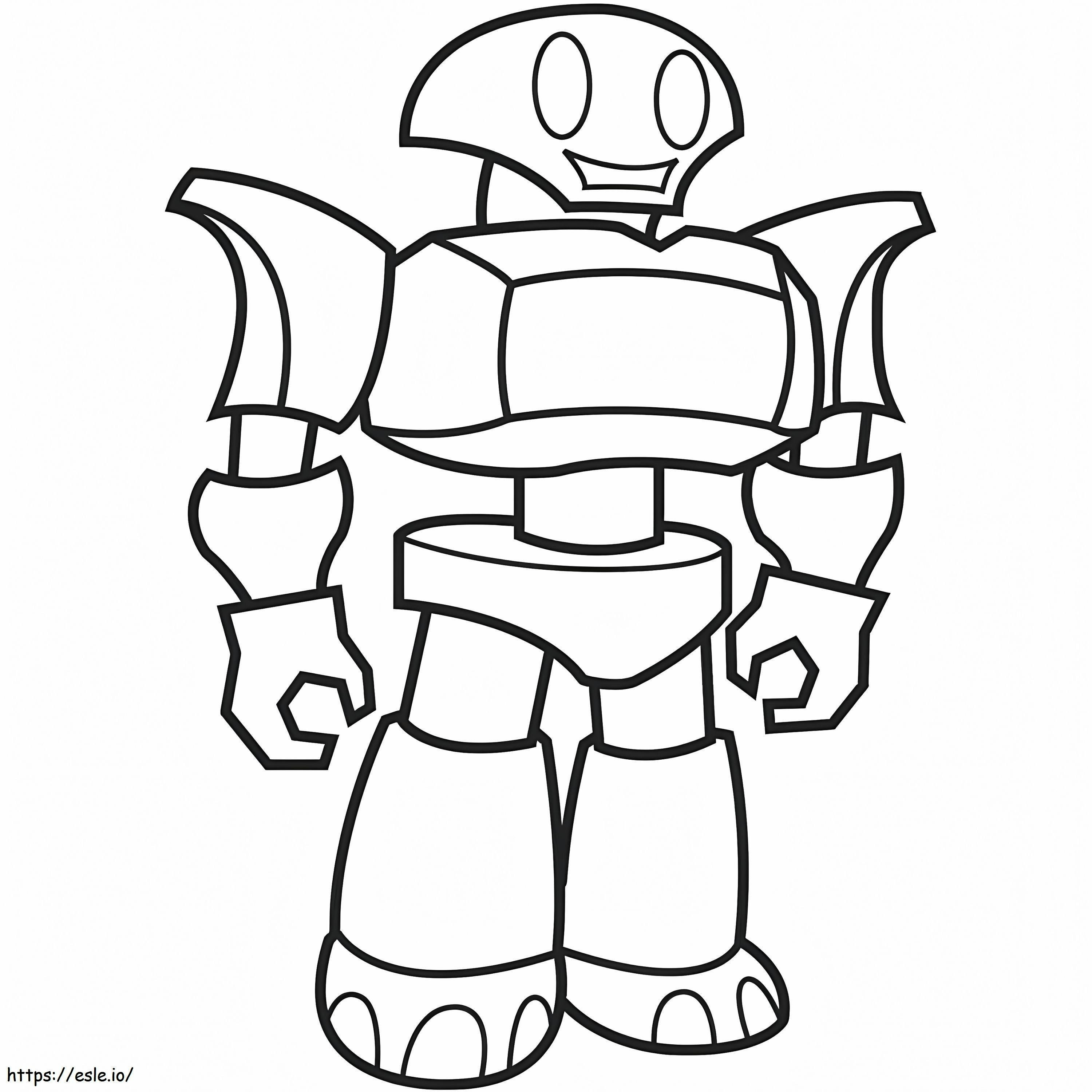 Chico Robot Simple coloring page