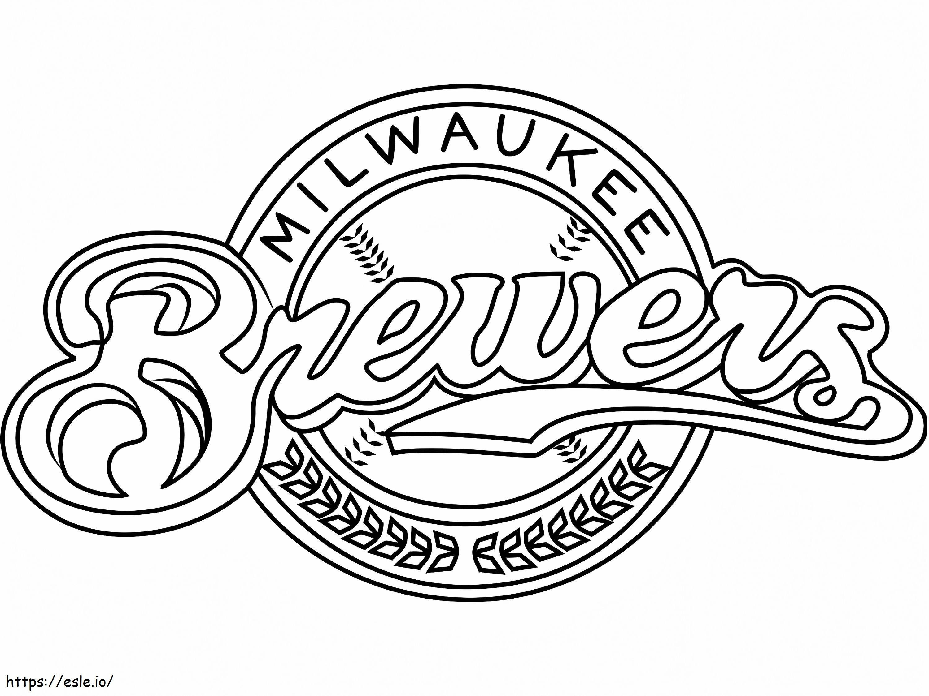 Logotipo de los Cerveceros de Milwaukee para colorear