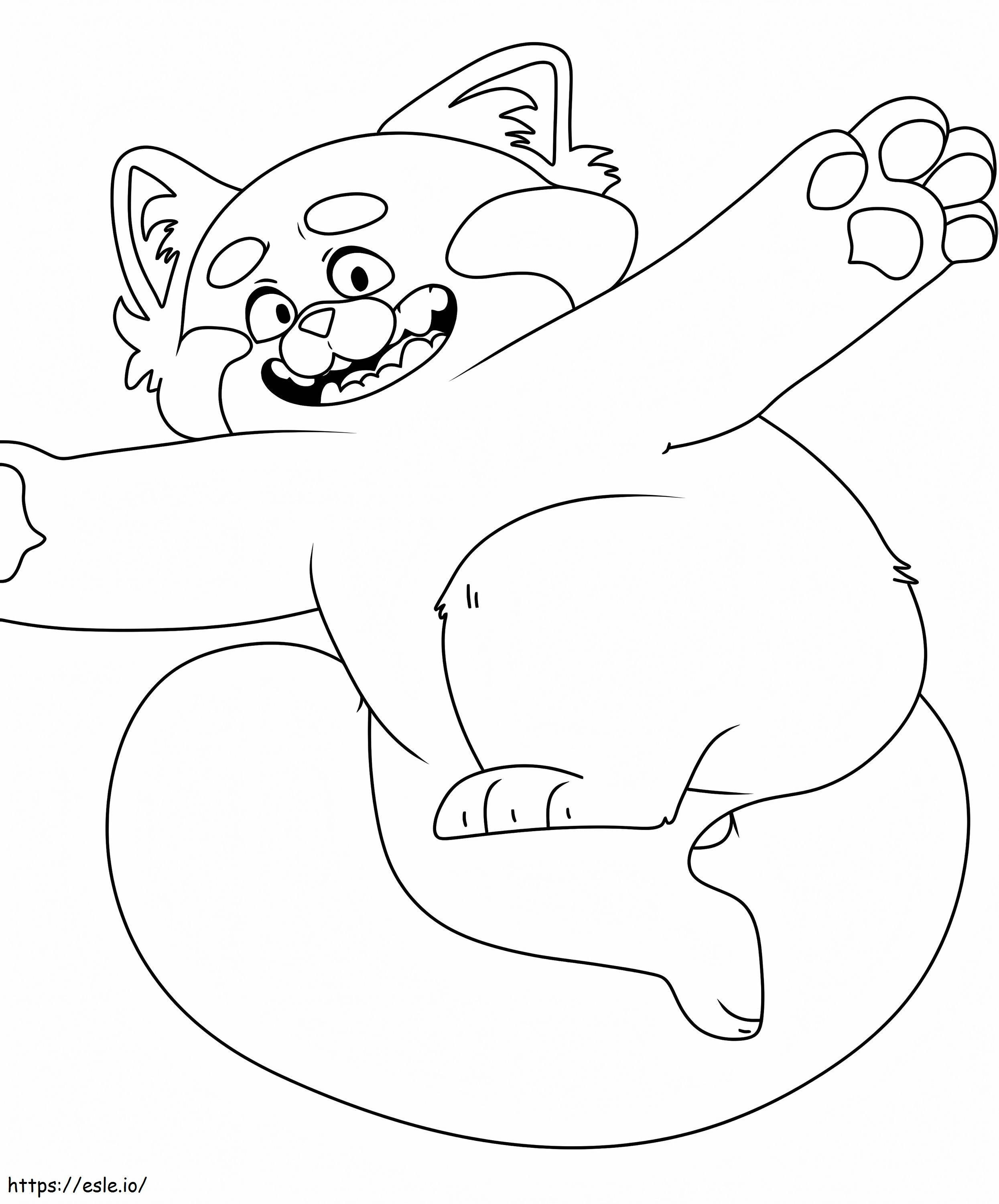Funny Turning Red coloring page