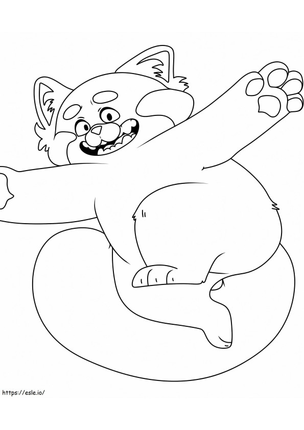 Funny Turning Red coloring page