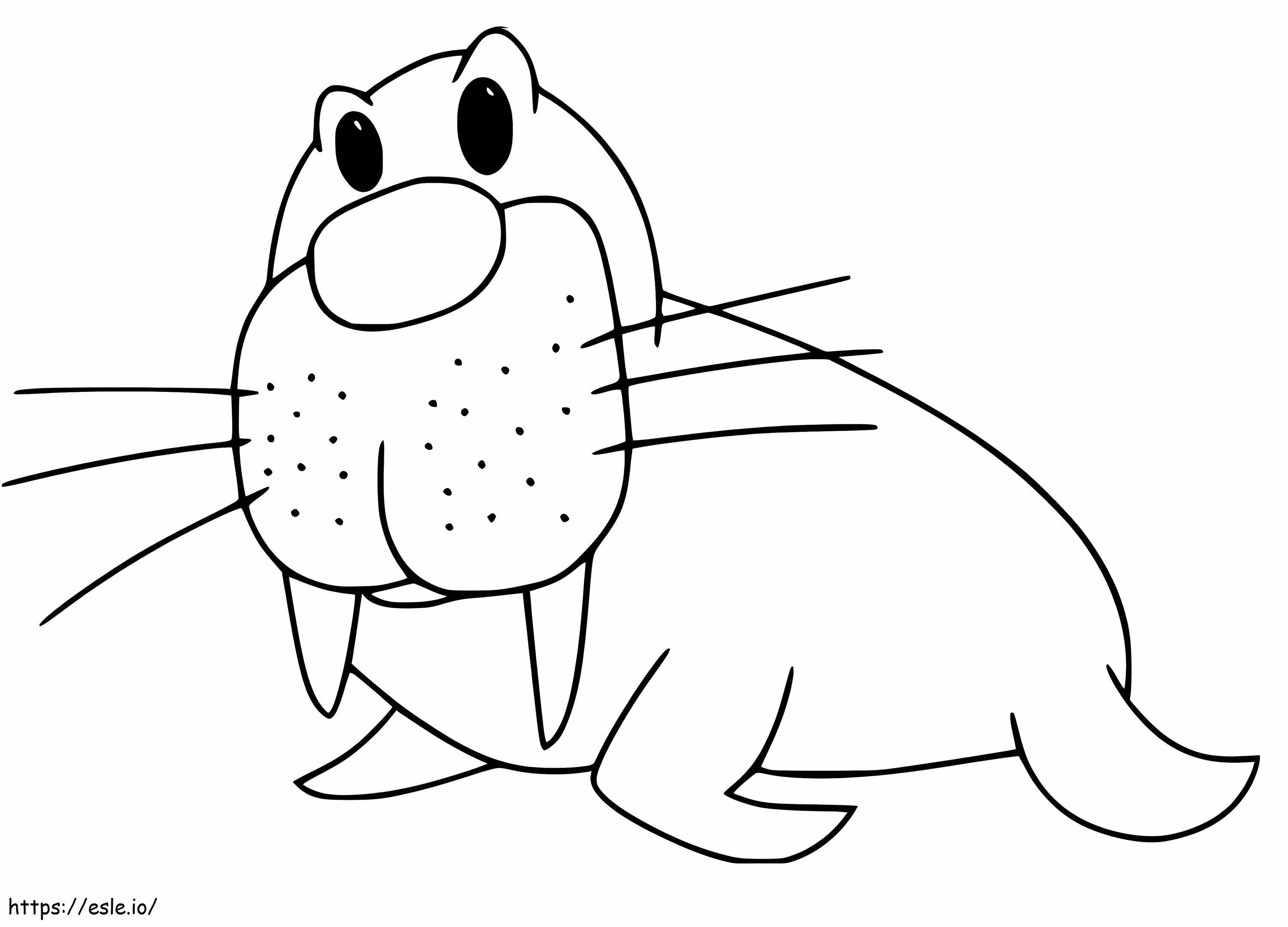 Walrus 8 coloring page