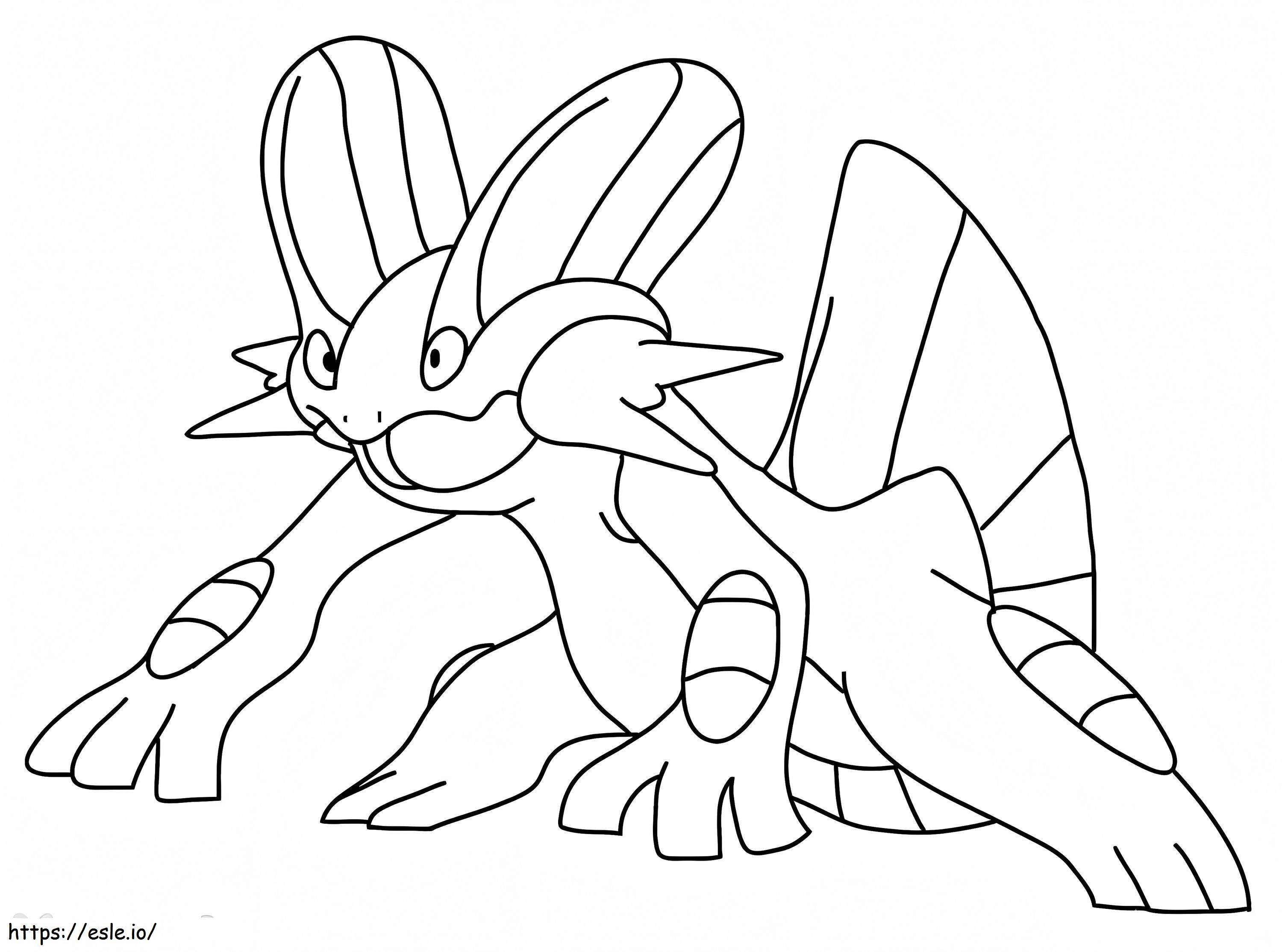 Swampert Gen 3 Pokemon coloring page