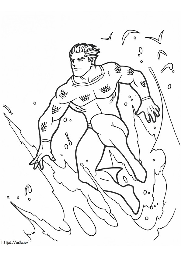 Aquaman 11 coloring page
