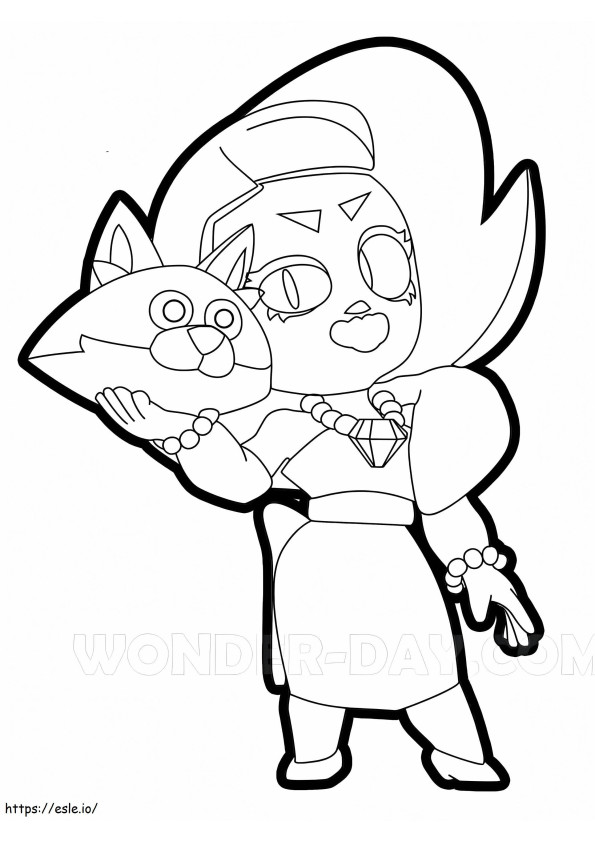 Lola From Brawl Stars coloring page