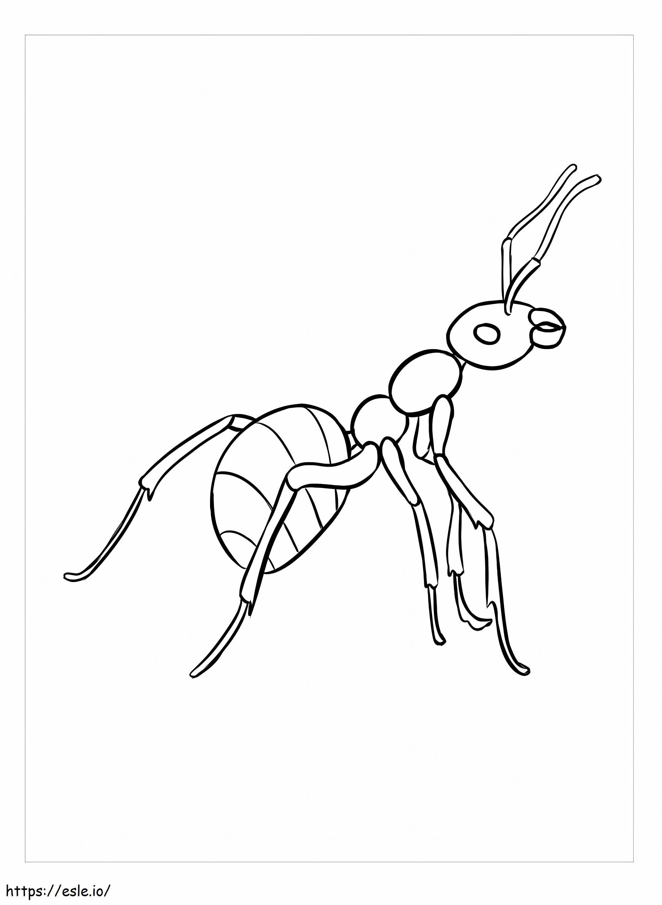 アリの無料画像 ぬりえ - 塗り絵