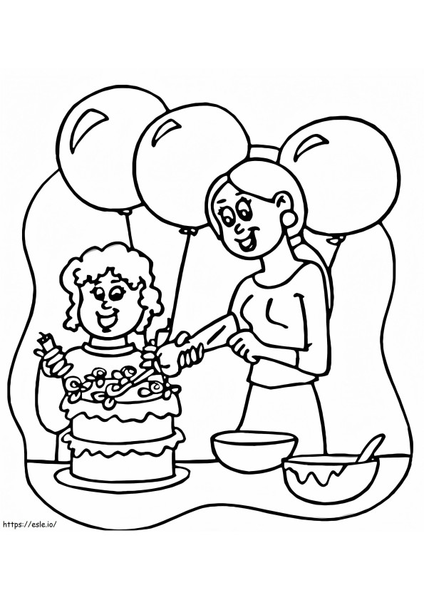 Holiday For Mother coloring page