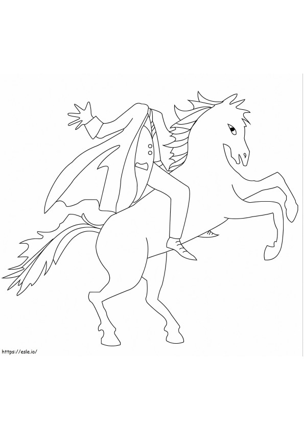 Headless Horseman 1 coloring page