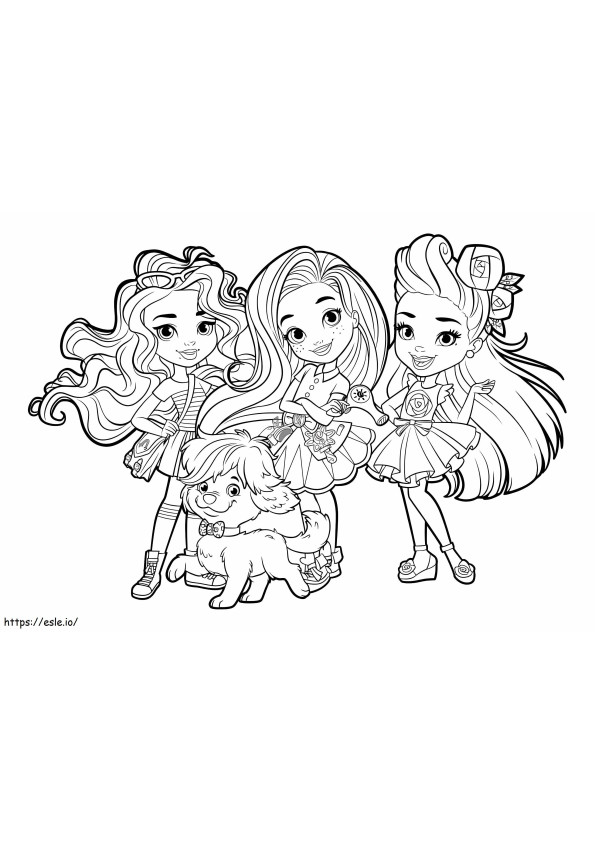 Characters From Sunny Day coloring page