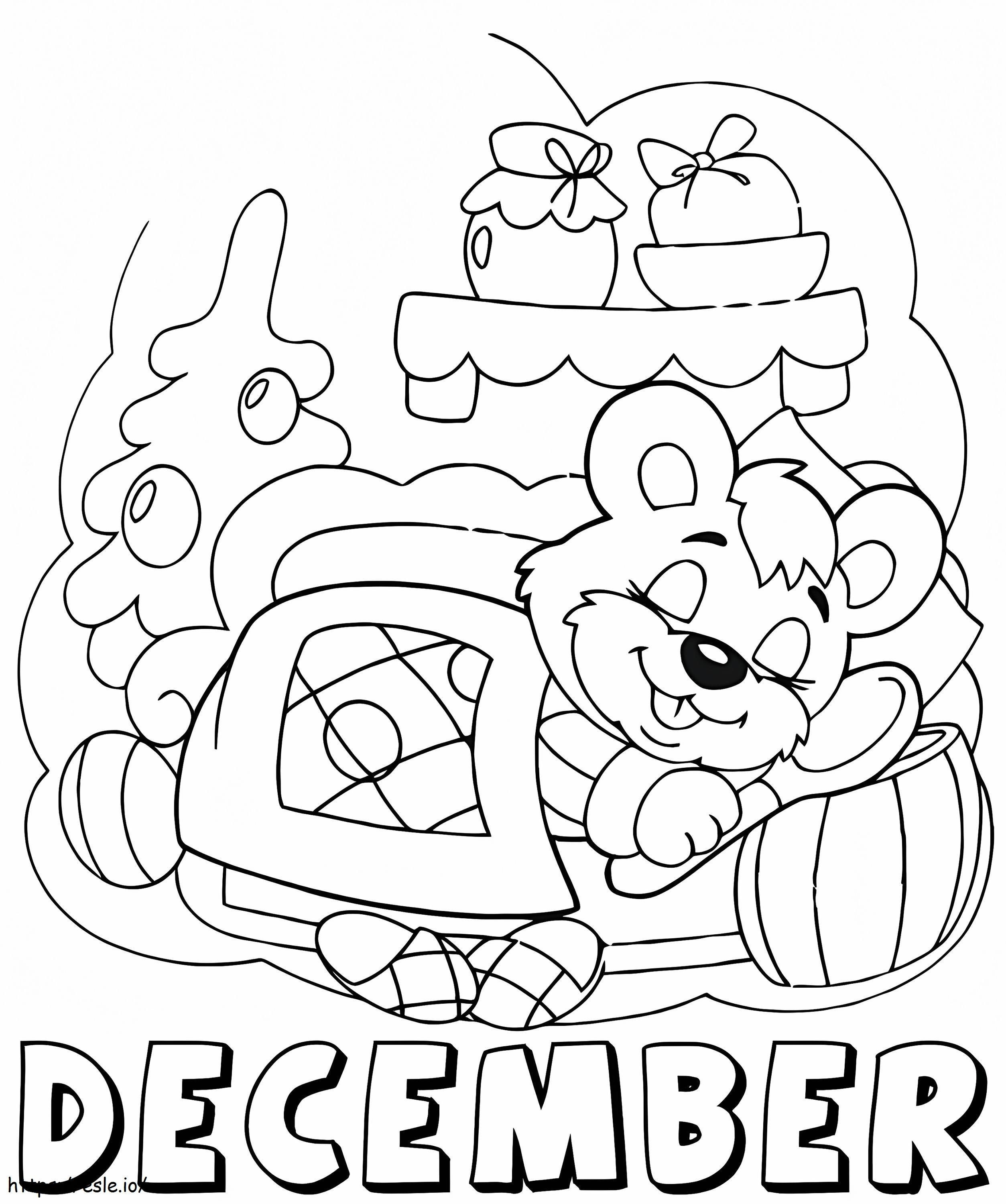December 8 coloring page