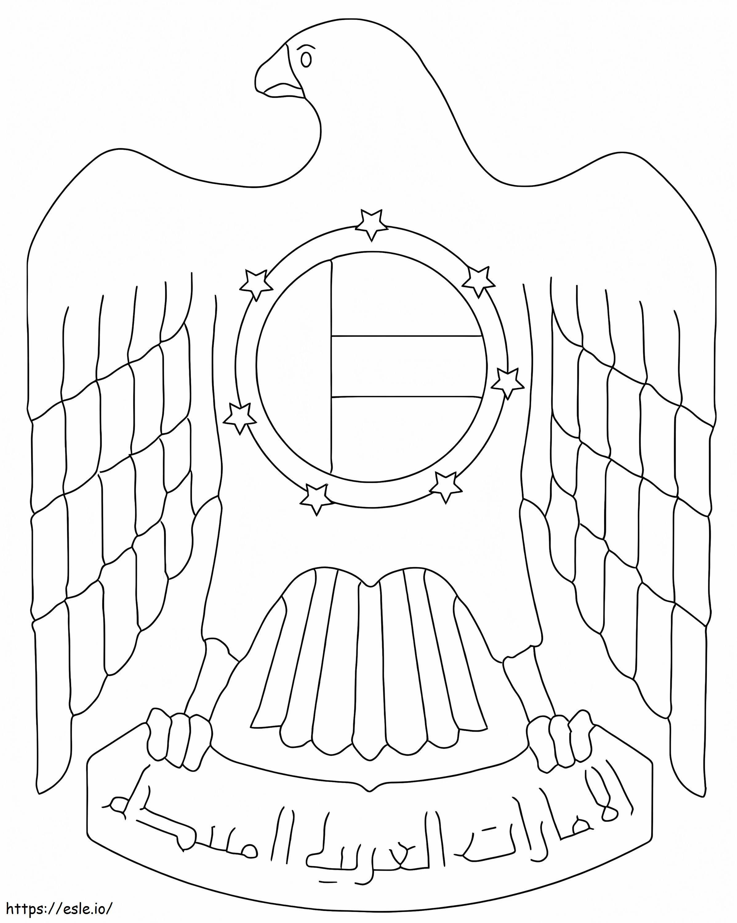 Wappen der Vereinigten Arabischen Emirate ausmalbilder
