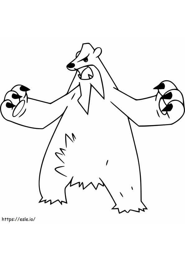 Beartic Gen 5 Pokémon ausmalbilder
